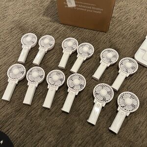 Portable White Handheld Fans